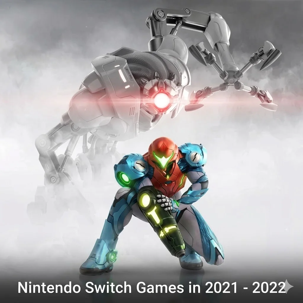 Metroid Dread Samus artwork for Nintendo Switch games 2021 and 2022 guide in Egypt
