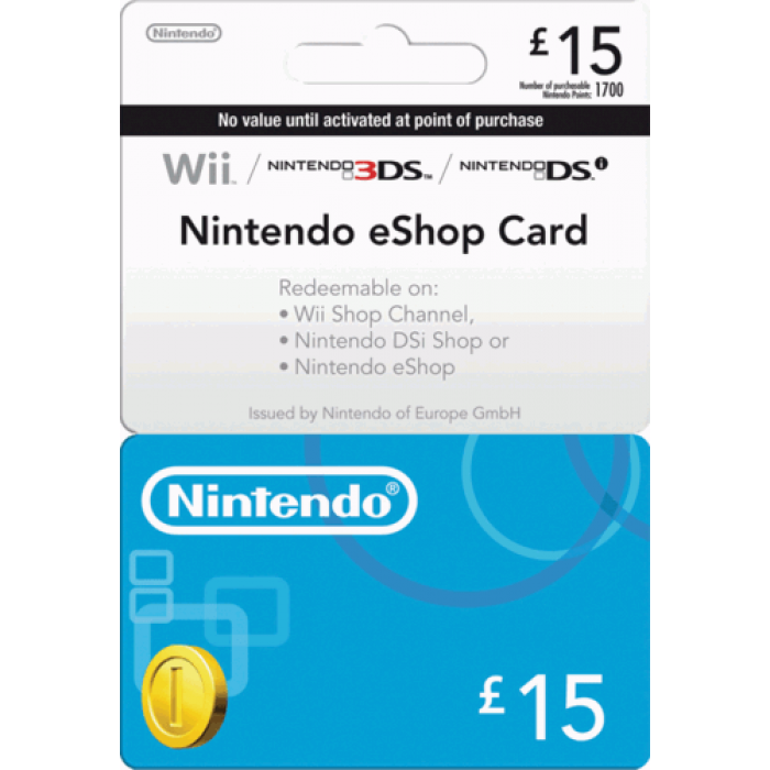 Nintendo eShop Card  £15