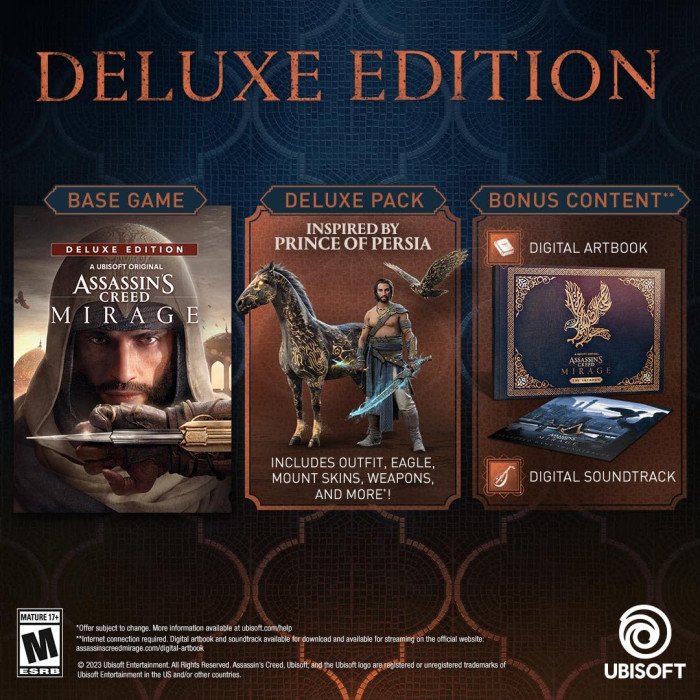 ASSASSIN'S CREED MIRAGE - DELUXE EDITION- PLAYSTATION 5 ASSASSIN'S CREED MIRAGE - DELUXE EDITION- PLAYSTATION 5