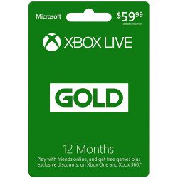 Microsoft Xbox LIVE 12 Month Gold Membership 