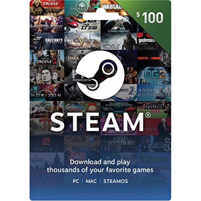$100 Steam Digital Code 