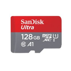 Sandisk Ultra 128GB Micro SDXC UHS-I Card with Adapter -  100MB/s U1 A1 - SDSQUAR-128G-GN6MA