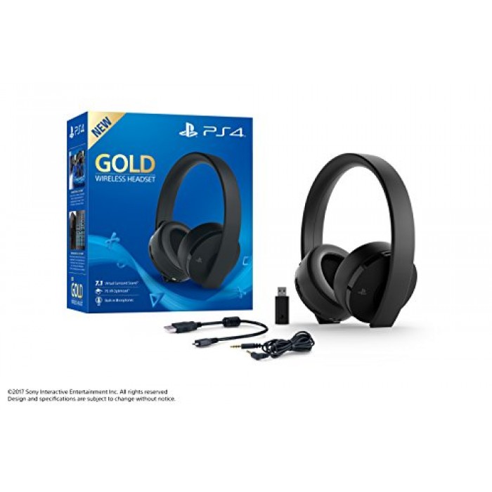 Gold Wireless Headset - PlayStation 4
