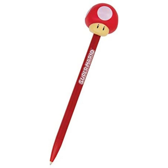 Super Mario Pen with Mushroom Topper - Officially Licensed Nintendo Merchandise