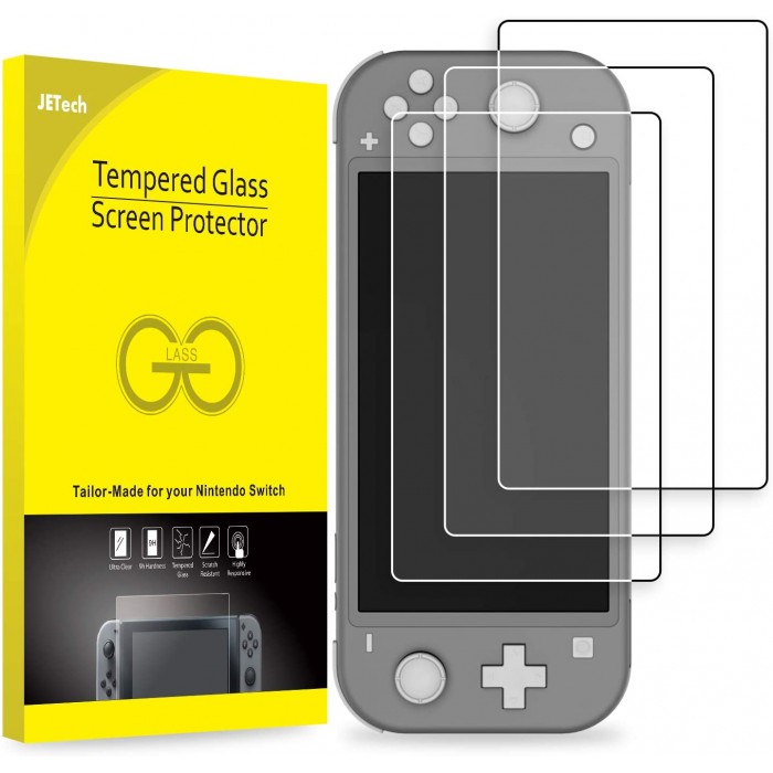 JETech Screen Protector for Nintendo Switch Lite 2019, Tempered Glass Film, 3-Pack