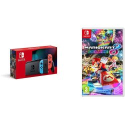 Nintendo Switch Bundle Neon Red/Neon Blue  Mario Kart 8 Deluxe Nintendo Switch Bundle Neon Red/Neon Blue  Mario Kart 8 Deluxe