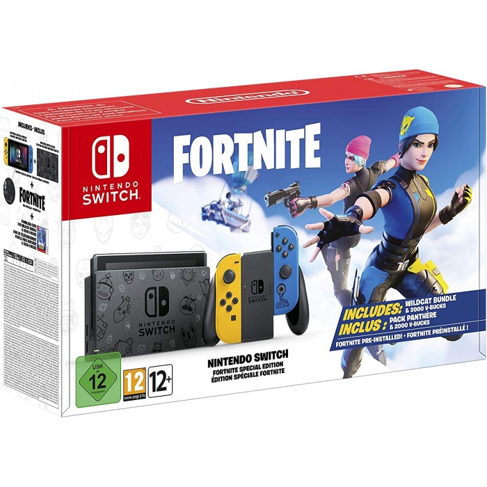 Nintendo Switch Console: Fortnite Special Edition - without fortnite pack