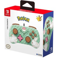 HORI HORIPAD Mini Wired Controller Pad - Pokemon Pikachu and Eevee - Nintendo Switch