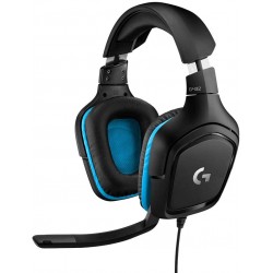 Logitech G432 Wired Gaming Headset, 7.1 Surround Sound, DTS Headphone:X 2.0, 50 mm Audio Drivers, USB and 3.5 mm Audio Jack, Flip-to-Mute Mic, Lightweight, PC/Mac/Xbox One/PS4/Nintendo Switch - Black Logitech G432 Wired Gaming Headset, 7.1 Surround Sound, DTS Headphone:X 2.0, 50 mm Audio Drivers, USB and 3.5 mm Audio Jack, Flip-to-Mute Mic, Lightweight, PC/Mac/Xbox One/PS4/Nintendo Switch - Black