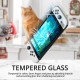 Orzly Glass Screen Protector for Nintendo Switch OLED 2021 Console Accessories (Pack of 4) - Tempered Glass Life time Edition