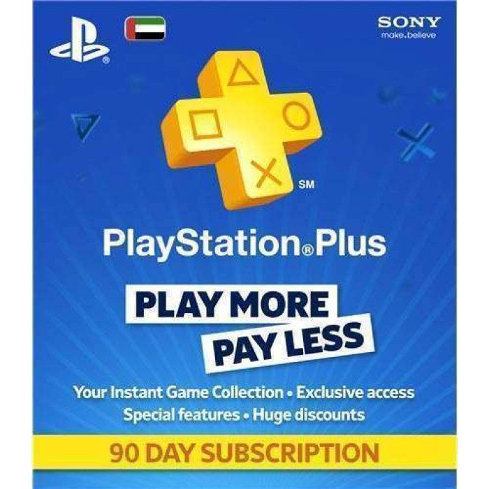 PlayStation Plus Card 3 month - UAE Store -  - PSN