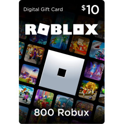 Roblox Gift Card $10  ( 800 Robux ) Includes Exclusive Virtual Item - Online Game Code