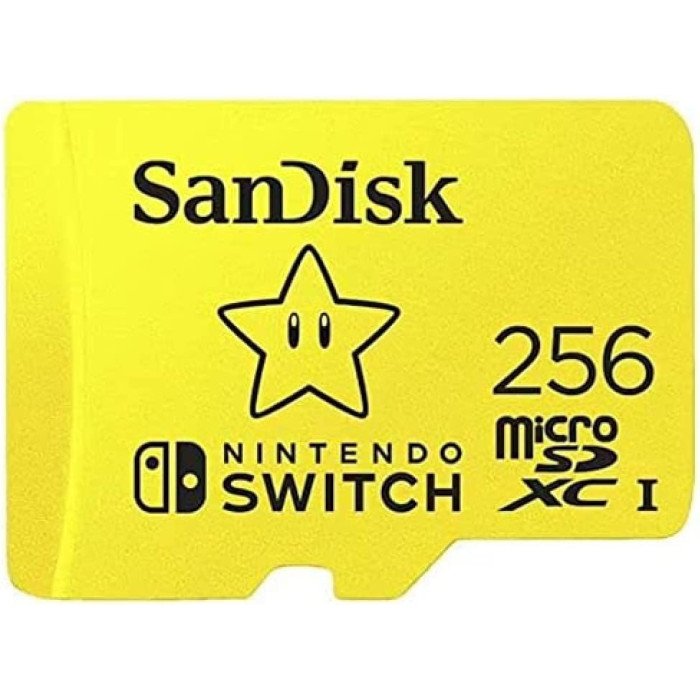 Sandisk 256GB Microsdxc Uhs I Memory Card For Nintendo Switch Sdsqxao 256G Gn3Zn, Yellow