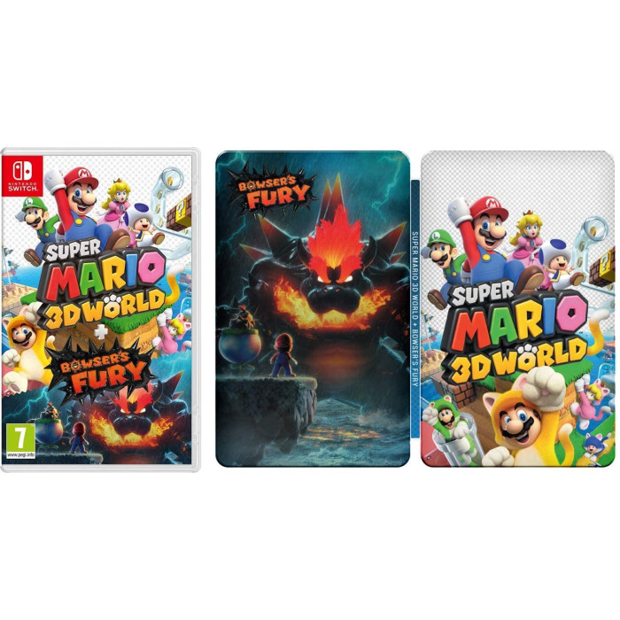Super Mario 3D World + Bowser's Fury (Nintendo Switch) + Steelbook