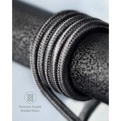 USB C Cable, Anker 2 Pack New Nylon USB C to USB C Cable (6ft 60W), PD Type C Charging Cable - Black