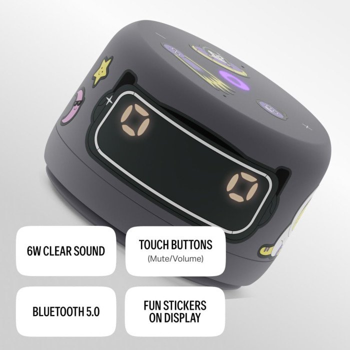 Yango Yasmina Lite Smart Speaker for Kids -Touch Controls - Stories, Quran Recitation & Screen-free Content, Khaleeji Arabic & English, Grey Yango Yasmina Lite Smart Speaker for Kids -Touch Controls - Stories, Quran Recitation & Screen-free Content, Khaleeji Arabic & English, Grey