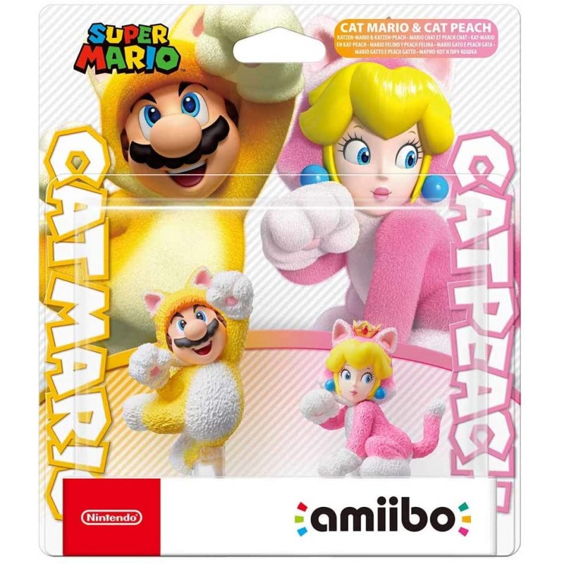 amiibo cat mario & cat peach double pack