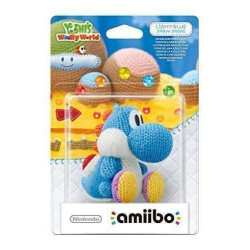 Light Blue Yarn Yoshi Amiibo