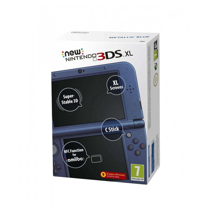 Nintendo Handheld Console 3DS XL - New Nintendo 3DS XL Metallic - Blue